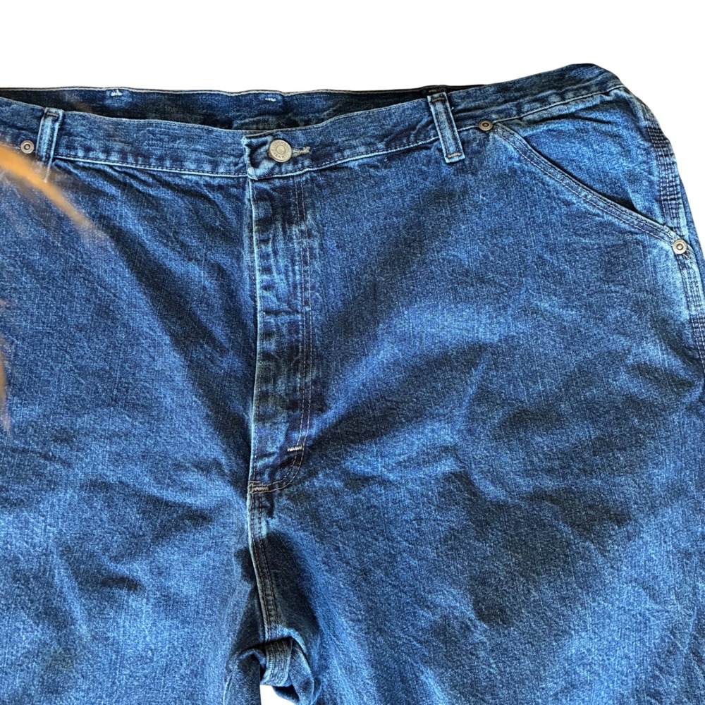 Wrangler Carpenter Jeans Women 42x30 Blue Excellent Workwear High Rise Utility - Picture 5 of 10